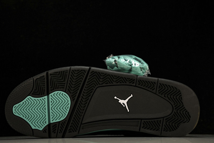 air jordan 4 black tiff any green bq7669-132