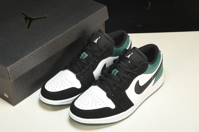 jordan 1 low white black mystic green 553558-113