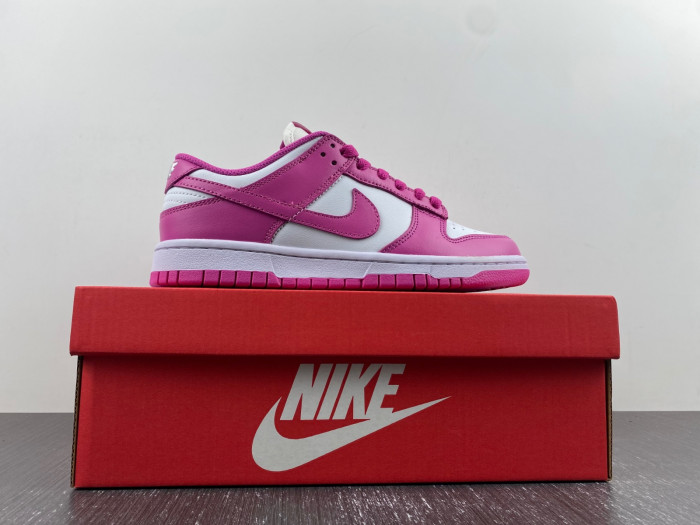 nike dunk low active fuchsia (gs) - fj0704-100
