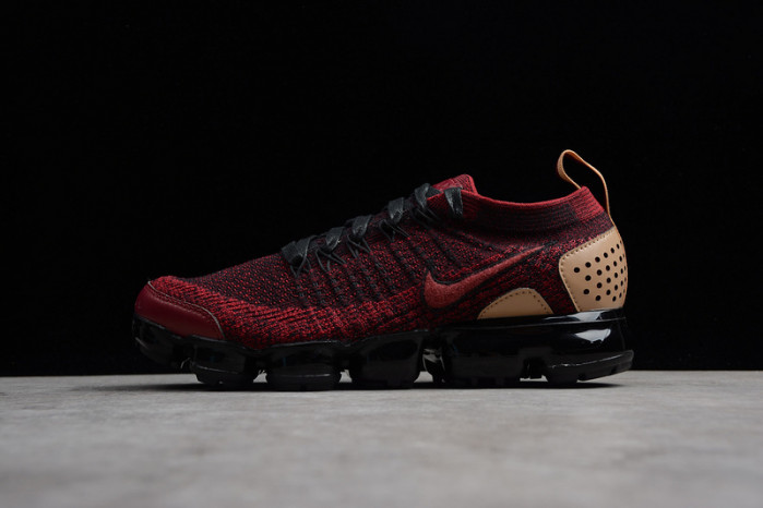 nike air vapormax flyknit 2 nrg team red vachetta tan at8955 -600