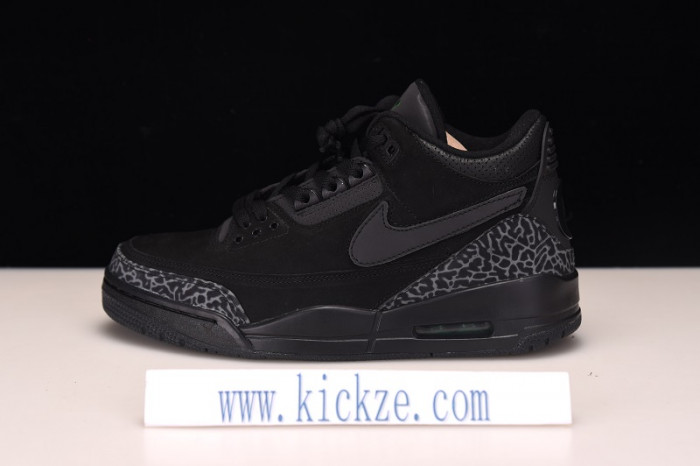 air jordan 3 retro black/dark -grey aj3-902027