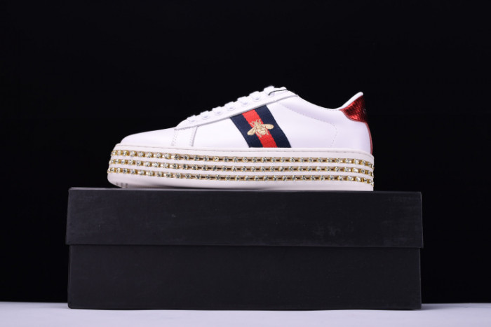 GC Ace Embellished SNEAKER WITH CRYSTALS womens 505995DOPE0