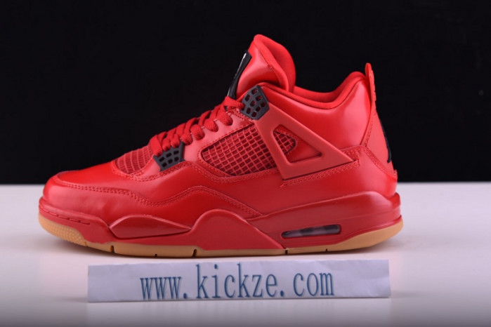 air jordan 4 fire red gum singles day av3914-600