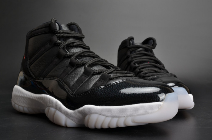 jordan 11 retro bp "72-10" black mens 378037-002